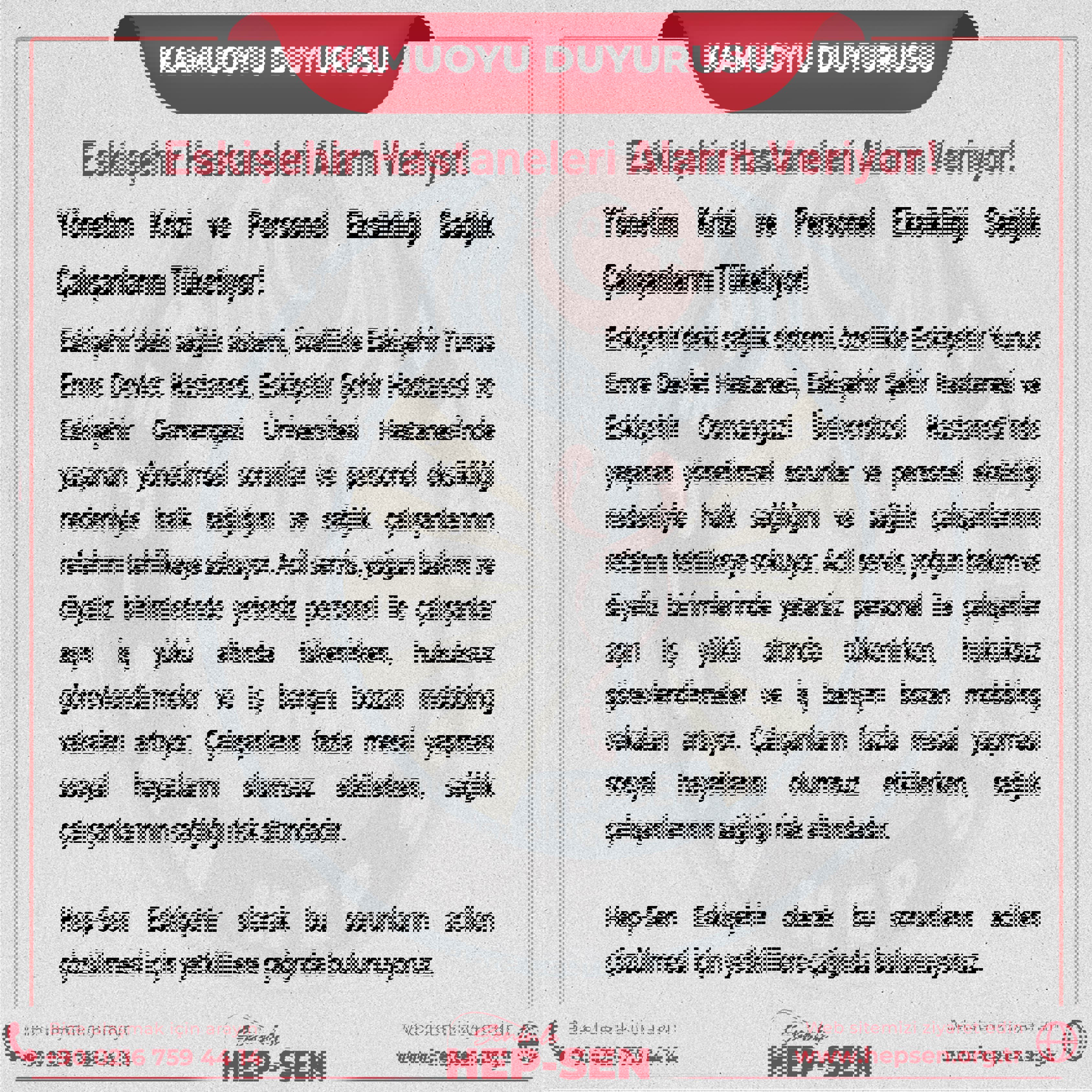 Eskişehir Hastaneleri Alarm Veriyor: Yönetim Krizi ve Personel Eksikliği Sağlık Çalışanlarını Tüketiyor!